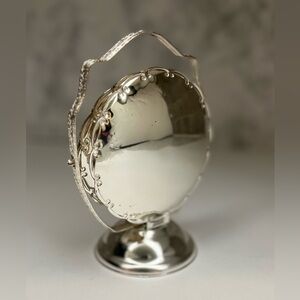 Vintage Silverplate Collapsible Cookie Holder | Ornate Pastry Stand |  English